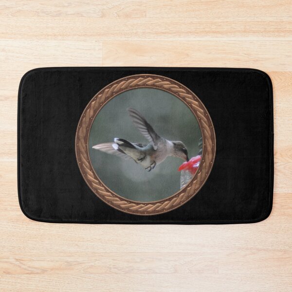 Item preview, Ruby-Throated Hummingbird Photography in Celtic Circle Frame 21 designed and sold by Swabcraft.