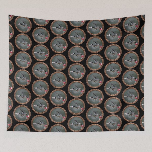 Item preview, Ruby-Throated Hummingbird Photography in Celtic Circle Frame 21 designed and sold by Swabcraft.