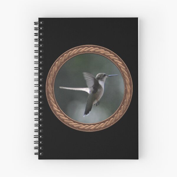 Item preview, Ruby-Throated Hummingbird Photography in Celtic Circle Frame 22 designed and sold by Swabcraft.
