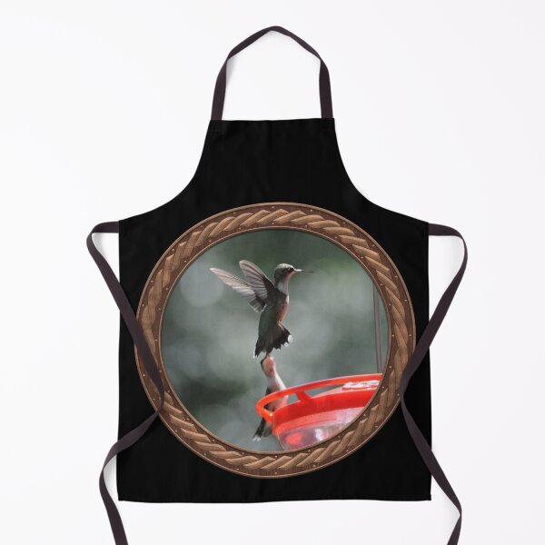 Item preview, Ruby-Throated Hummingbird Photography in Celtic Circle Frame 24 designed and sold by Swabcraft.