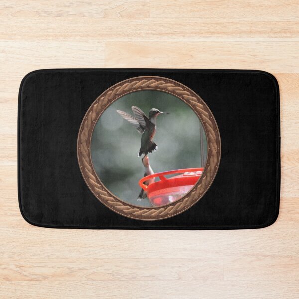Item preview, Ruby-Throated Hummingbird Photography in Celtic Circle Frame 24 designed and sold by Swabcraft.