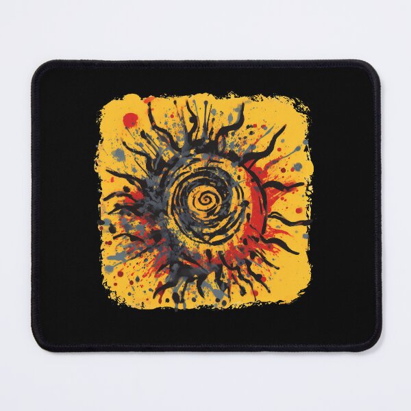 Item preview, Heliocentric Number 17 Retro Modern Art Sun Design in the style of Jackson Pollock designed and sold by Symbologee.