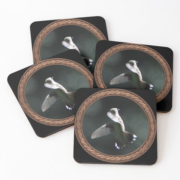 Item preview, Ruby-Throated Hummingbird Photography in Celtic Circle Frame 25 designed and sold by Swabcraft.