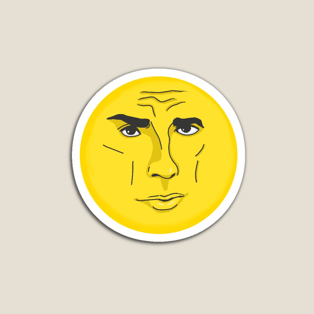 sigma emoji Magnet by Julyn25 | Redbubble