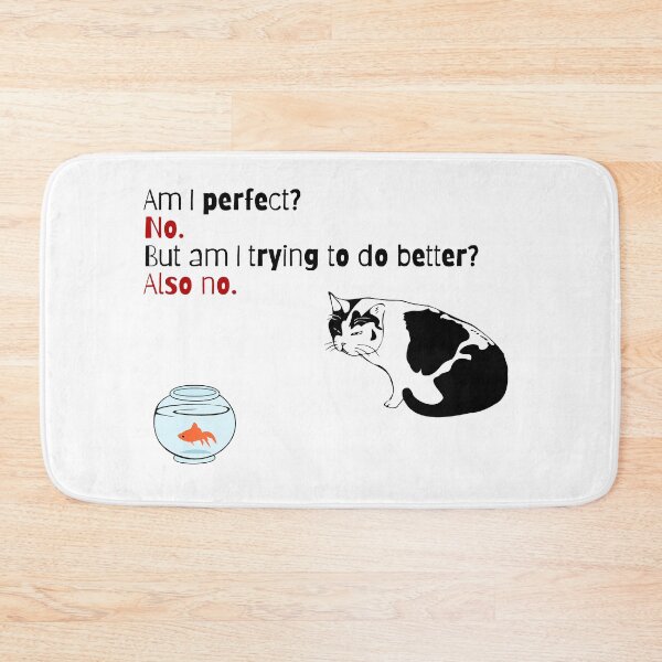 Item preview, Am I Perfect? No. Funny Cat and Koi designed and sold by ChiweenieHobbit.