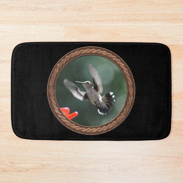 Item preview, Ruby-Throated Hummingbird Photography in Celtic Circle Frame 32 designed and sold by Swabcraft.