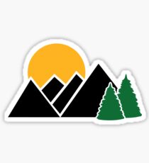 Mountains trees Sticker
