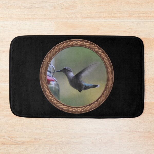 Item preview, Ruby-Throated Hummingbird Photography in Celtic Circle Frame 33 designed and sold by Swabcraft.