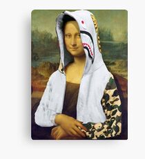 Bape Mona Lisa Canvas Print