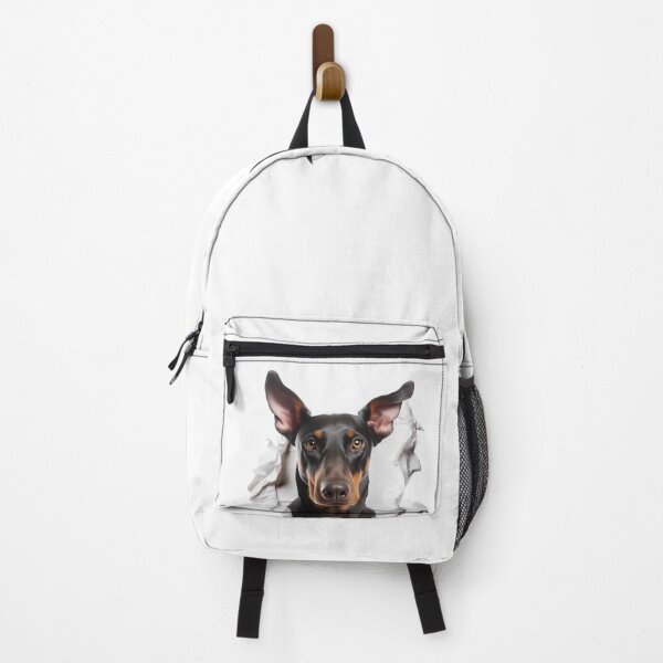 Item preview, Fabric Slayer: Hilarious Doberman Design for the Tough and Playful designed and sold by ClawedCreations.