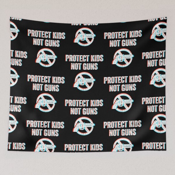 Item preview, Protect Children Not Guns - Gun control - glitch design designed and sold by Good-Politics.