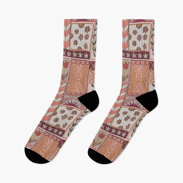 Item preview, Boho floral textile pattern designed and sold by DeLislesRT.