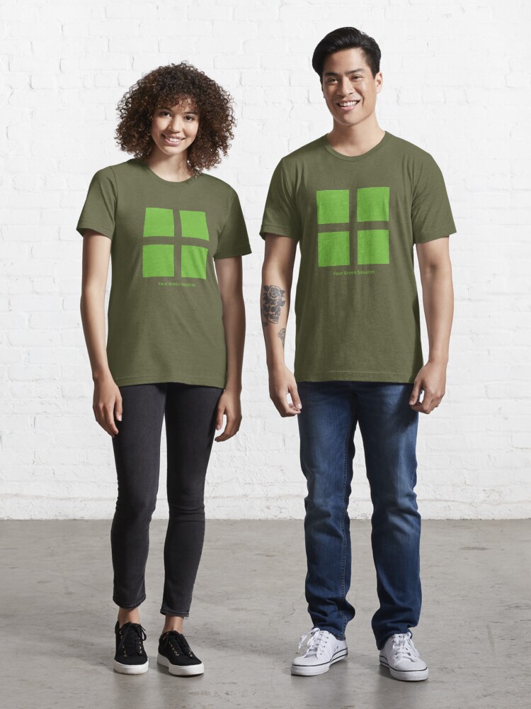 Green Four Square T Shirt