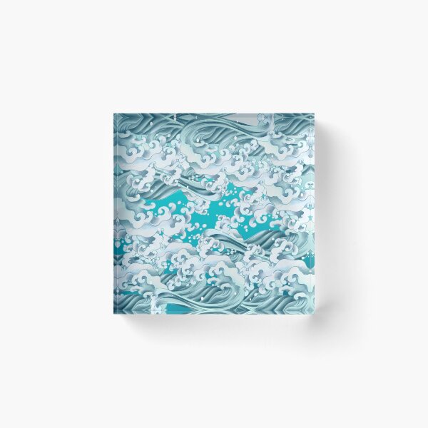 Item preview, The Great Wave Of Pug Pattern designed and sold by Nice En.