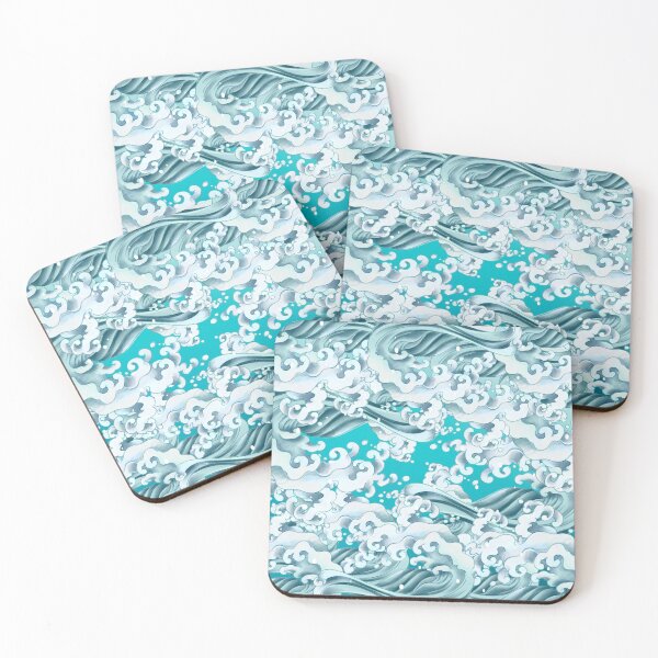 Item preview, The Great Wave Of Pug Pattern designed and sold by Nice En.