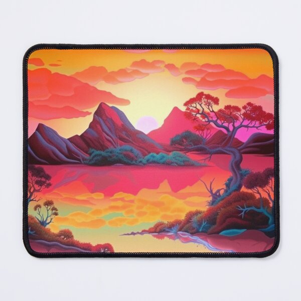 Item preview, Landscape - mirror lake - trippy colors designed and sold by shakespeare1212.