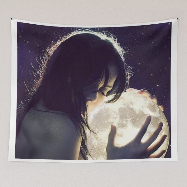 Item preview, Ragazza e luna  designed and sold by maryen81.
