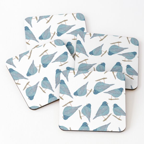 Item preview, Blue bird pattern design designed and sold by DeLislesRT.