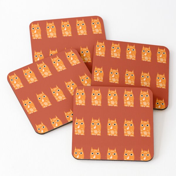 Item preview, Blob Kitty Doodle Orange #1 designed and sold by kaitleenm.