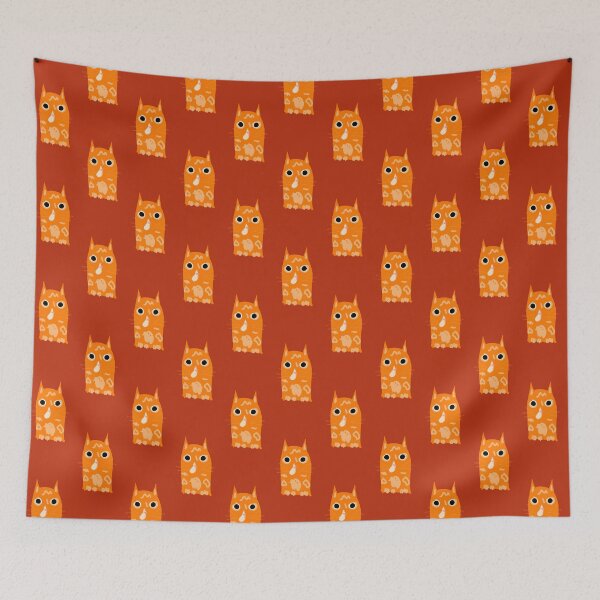 Item preview, Blob Kitty Doodle Orange #1 designed and sold by kaitleenm.