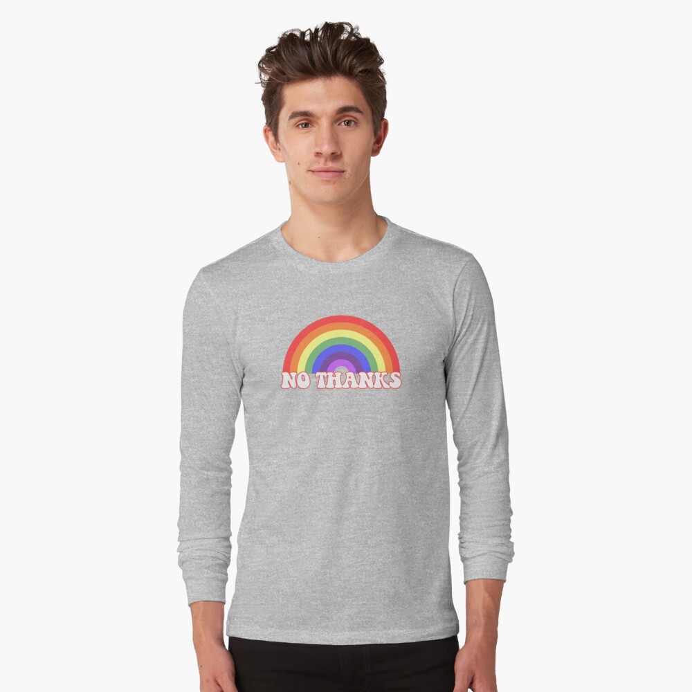 No thanks, I have enough friends. Rainbow Watercolor. Essential T