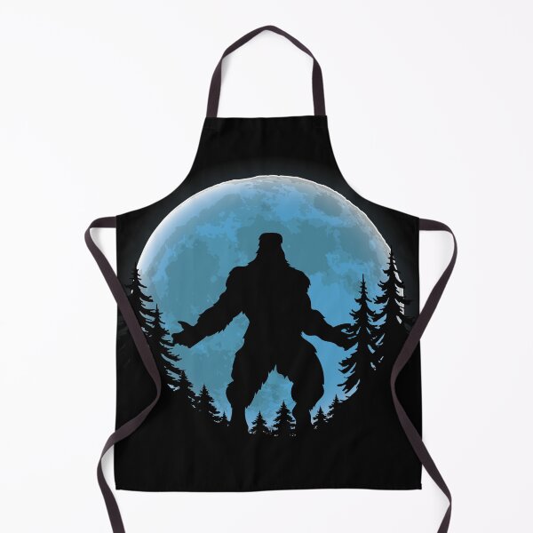 Item preview, Bigfoot Sasquatch in Woods with Full Blue Moon designed and sold by quepedostudio.