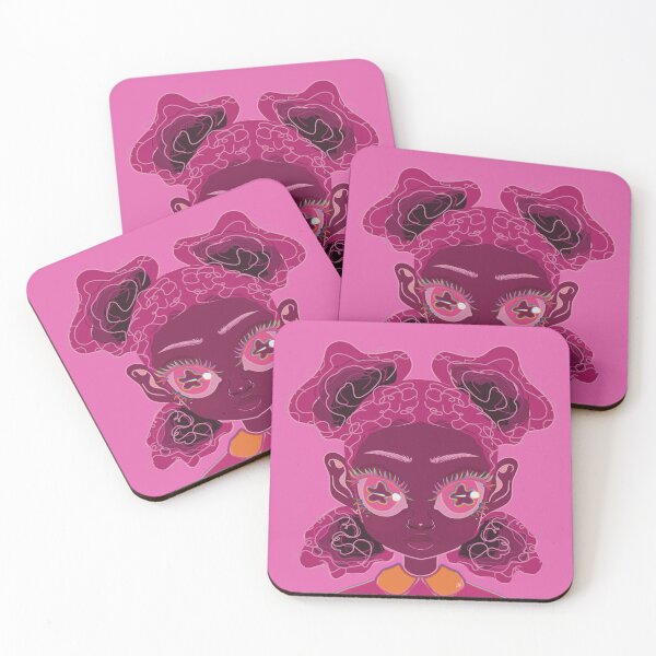 Item preview, Pink starry-eyed girl designed and sold by Abyssalbee.