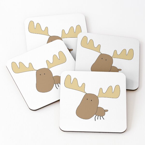 Item preview,  A Playful Moose Cartoon Illustration designed and sold by InkStation24.
