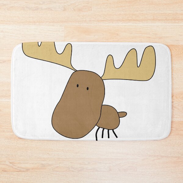 Item preview,  A Playful Moose Cartoon Illustration designed and sold by InkStation24.