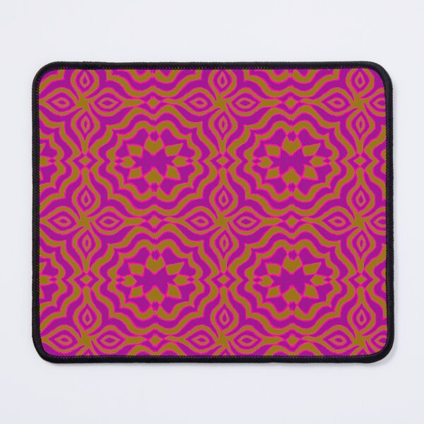 Item preview, Golden Seal abstract pattern purple, olive and fushia designed and sold by NurturingSpirit.