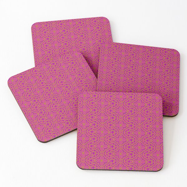 Item preview, Golden Seal abstract pattern purple, olive and fushia designed and sold by NurturingSpirit.
