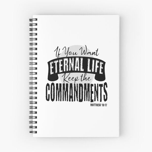 Item preview, If You Want Eternal Life, Keep The Commandments - Torah Bible Design - TorahWear designed and sold by Andrew Carter.