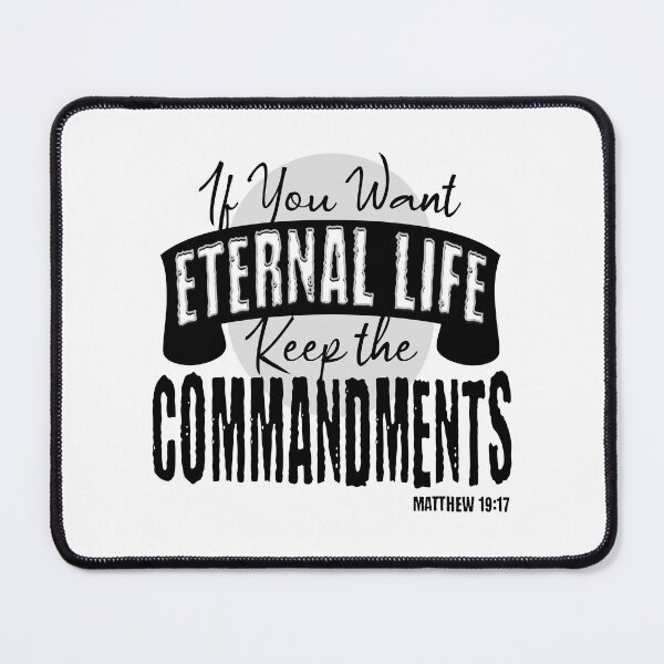 Item preview, If You Want Eternal Life, Keep The Commandments - Torah Bible Design - TorahWear designed and sold by Andrew Carter.