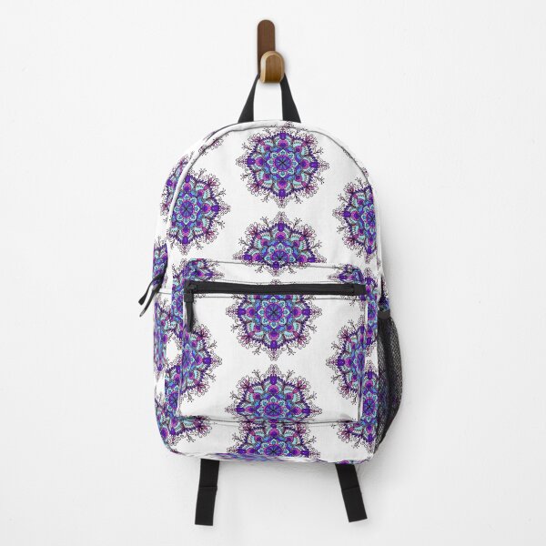 Item preview, Cool Curly Floral Mandala - Purple  designed and sold by Simone Pook.