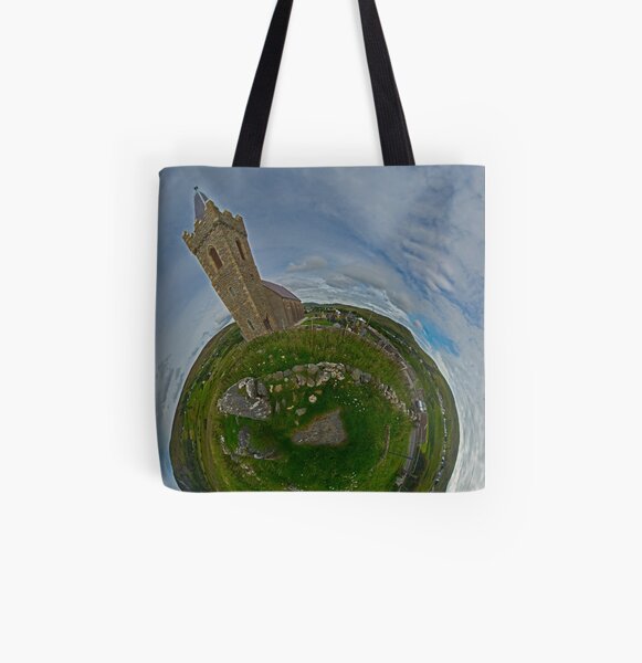 Glencolmcille Church - Sky Out All Over Print Tote Bag