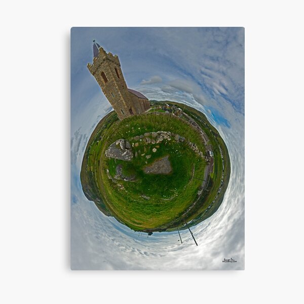 Glencolmcille Church - Sky Out Canvas Print