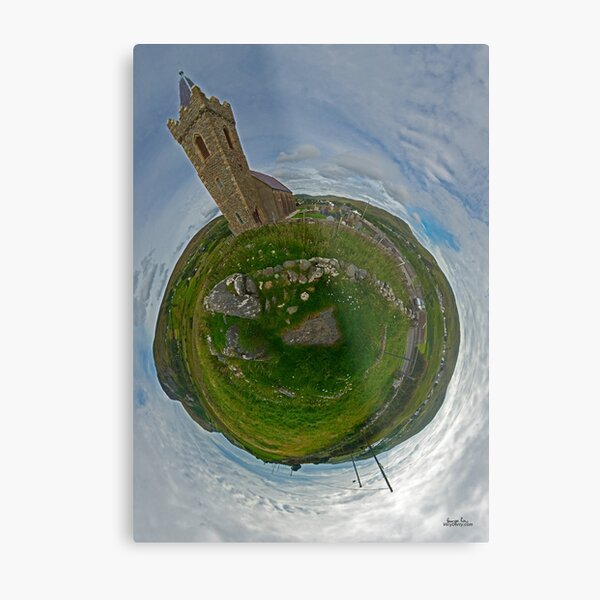 Glencolmcille Church - Sky Out Metal Print