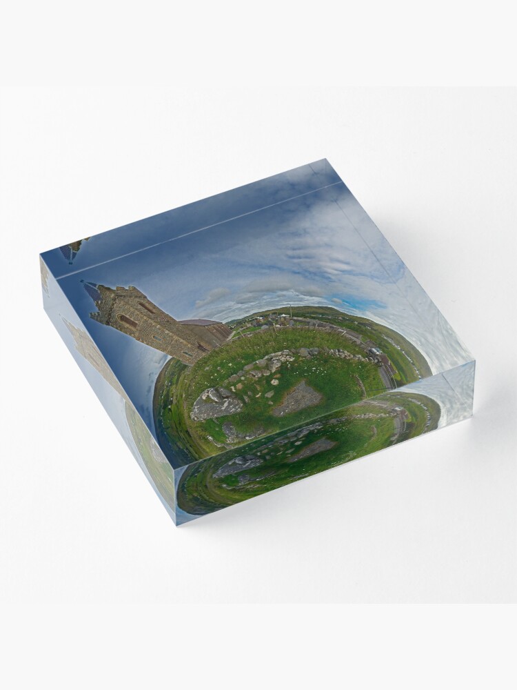 Alternate view of Glencolmcille Church - Sky Out Acrylic Block