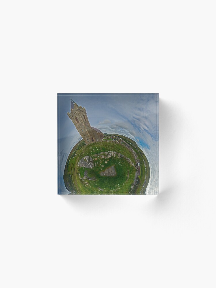 Alternate view of Glencolmcille Church - Sky Out Acrylic Block