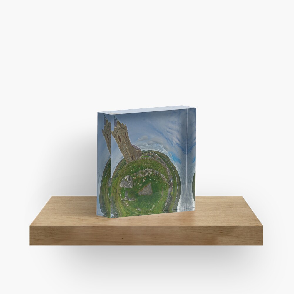 Glencolmcille Church - Sky Out Acrylic Block