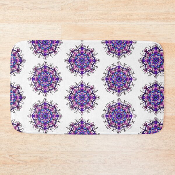 Item preview, Cool Curly Floral Mandala - Pink designed and sold by Simone Pook.