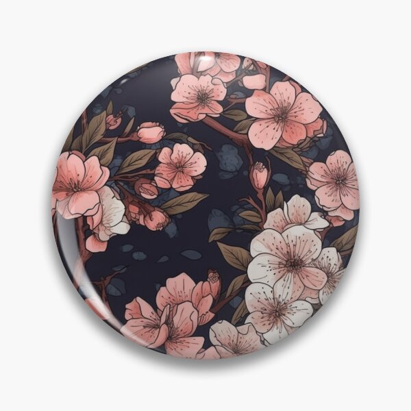 Item preview, Japanese Pink and White Cherry Blossoms Sakura Pattern  designed and sold by StudioTokyo.