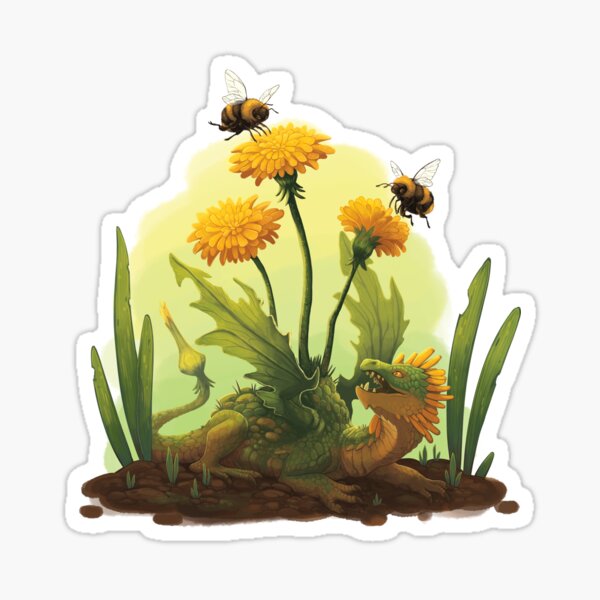Dandelion Drake Sticker