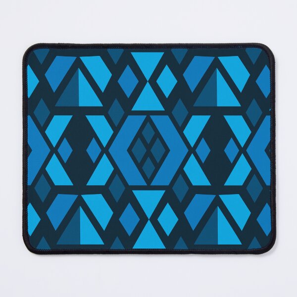 Item preview, Rhombus, Triangle, and Trapezoid - Blue and Navy designed and sold by LaBelleMaison.