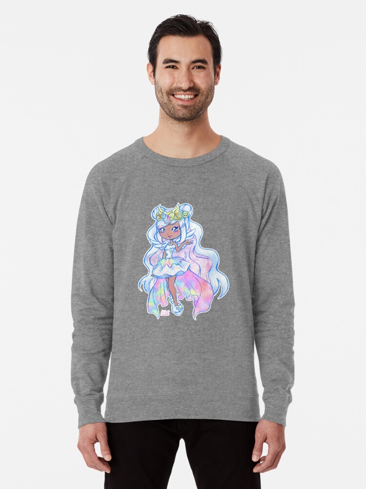 Cute Kawaii Unicorn Mystabella Shopkins Shoppies Doll Anime Fan Art Lightweight Sweatshirt