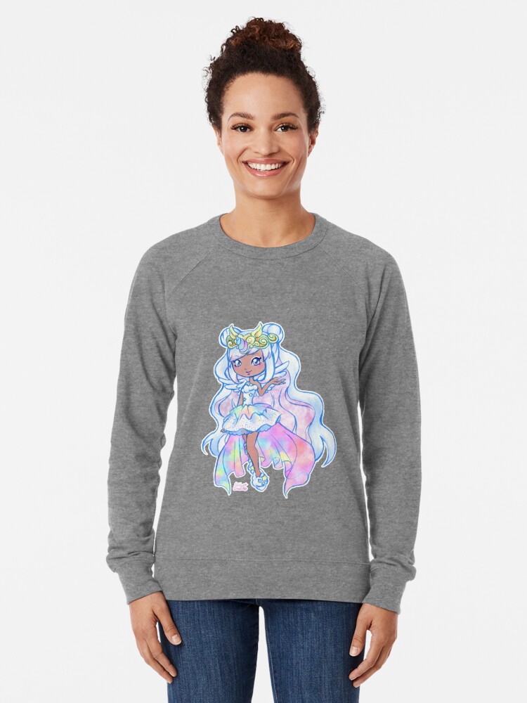 Cute Kawaii Unicorn Mystabella Shopkins Shoppies Doll Anime Fan Art Lightweight Sweatshirt