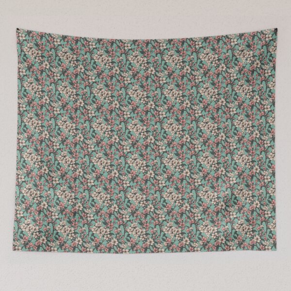 Item preview, Pink and White Japanese Cherry Blossoms Sakura Pattern  designed and sold by StudioTokyo.