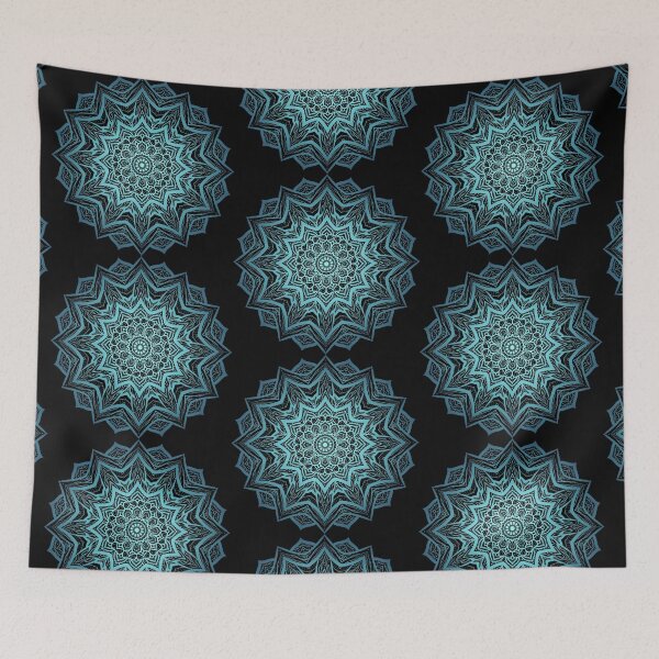 Artikelvorschau, Black Blue Mandala entworfen und verkauft von RavoNeo.