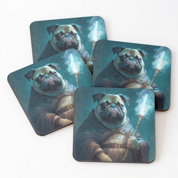 Item preview, pug wizard designed and sold by ururuty.