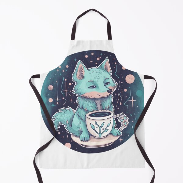 Item preview, Cosmic cute little wolf Sticker designed and sold by edendeladiosa.